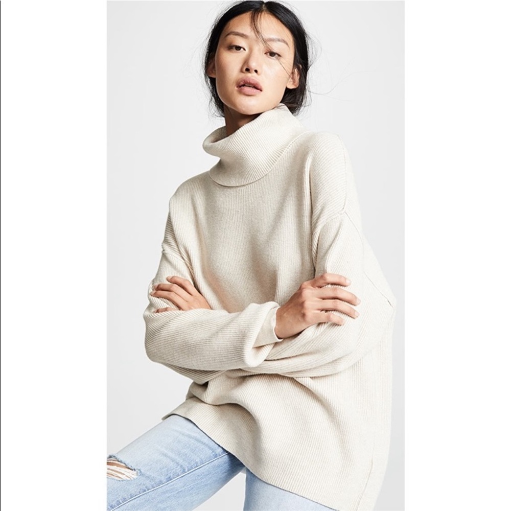 Free people softly structured tunic in oatmeal
